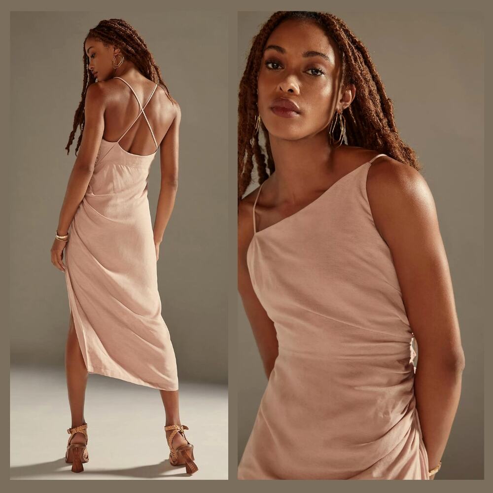 Anthropologie Blush Midi Dress